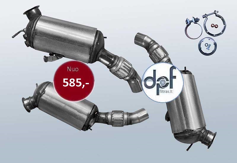 BMW DPF FILTRAS EU5 FAP BMW x1 e84 N47N 18d xDrive  100 KW 	18308514486, 18308514484, 18308514487