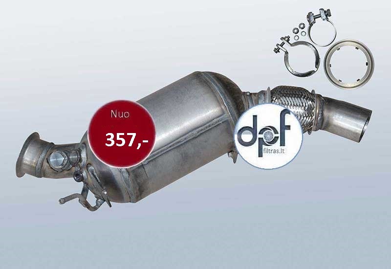 BMW E92 DPF FILTRAS 120 KW 2007 2008 2009 2010 METAI 18307797591, 18307812281, 18307812279