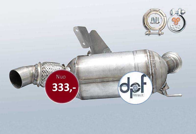 bMW E 90 90 KW DPF FILTRAS 2004 -2005 2006 2007 METAI 0005872, 0005ADG, 0005ADU
